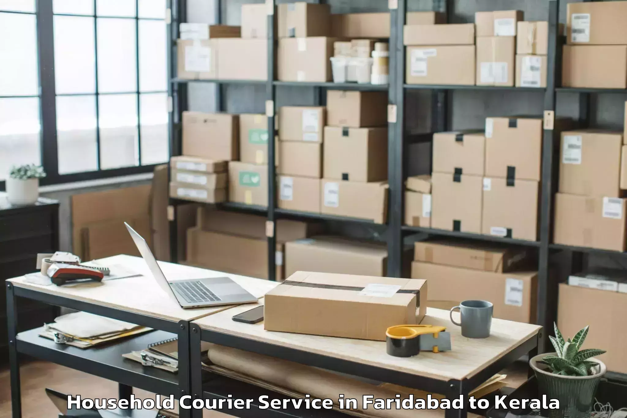 Book Faridabad to Pandalam Household Courier Online